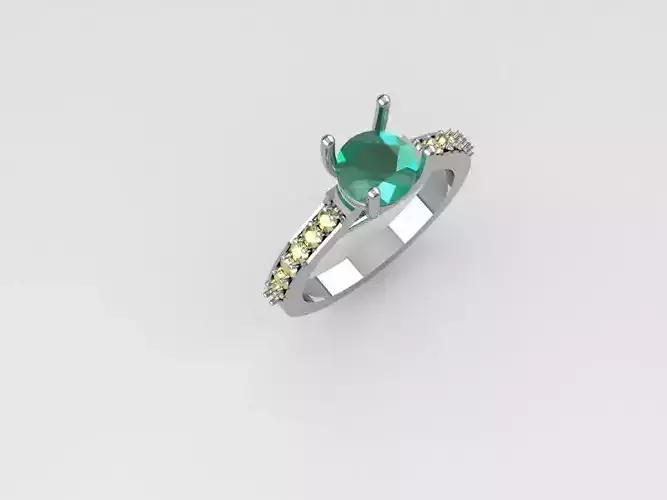 Single stone ring