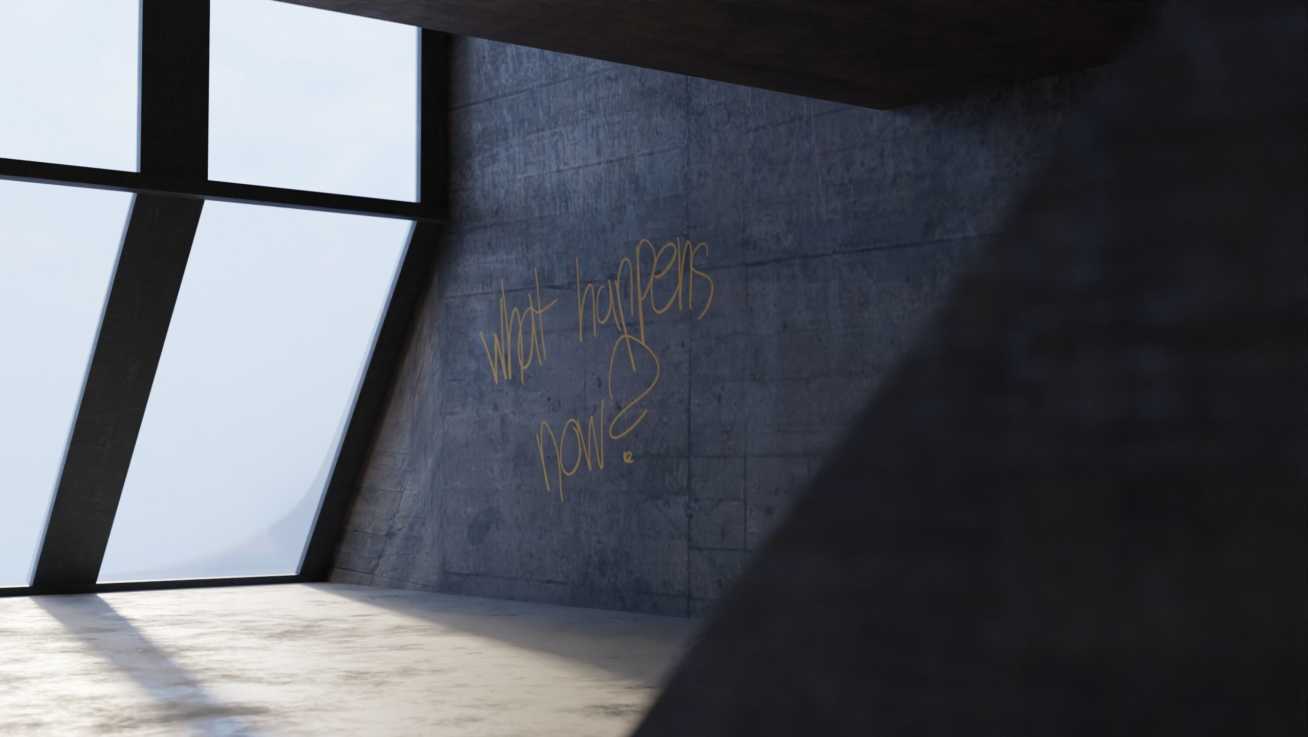 Concrete Lighting Studio 3D Blend FBX OBJ MTL Files 3D model_2