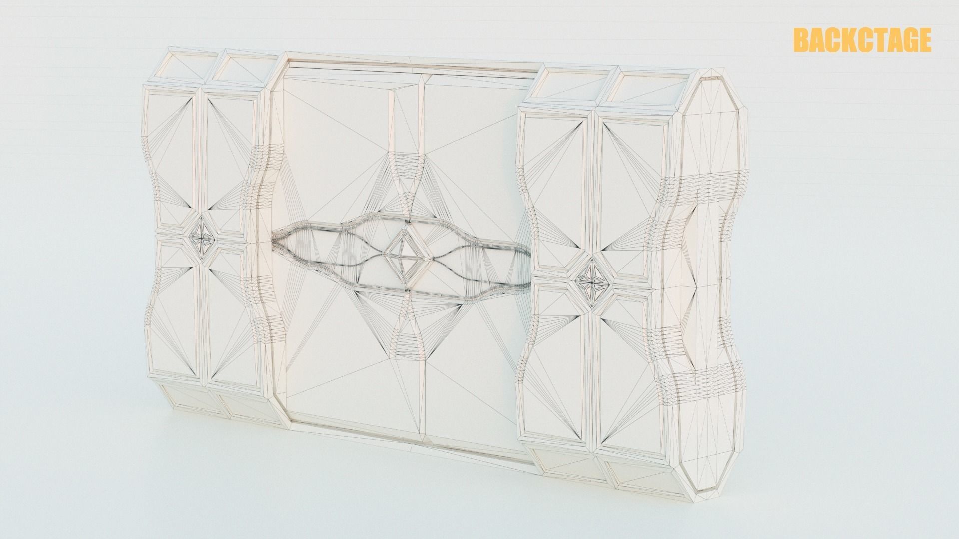 Game-Ready Sci-Fi Door Asset Low-poly 3D model_4