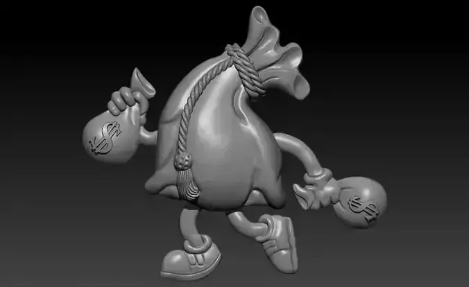 Money Bag 3D Model
