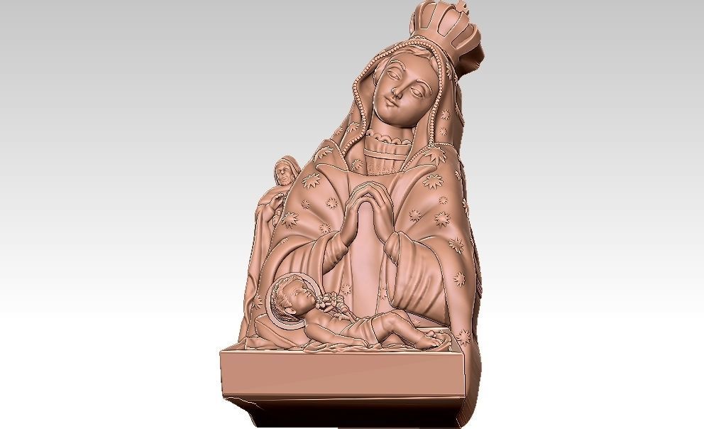 Mother Marry 3D Model 3D print model_3