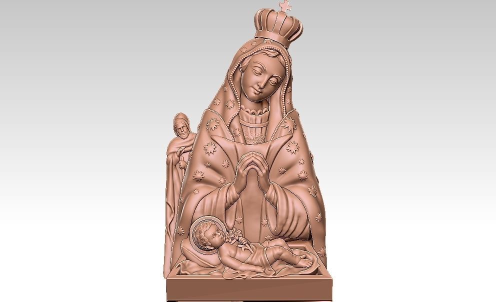 Mother Marry 3D Model 3D print model_1