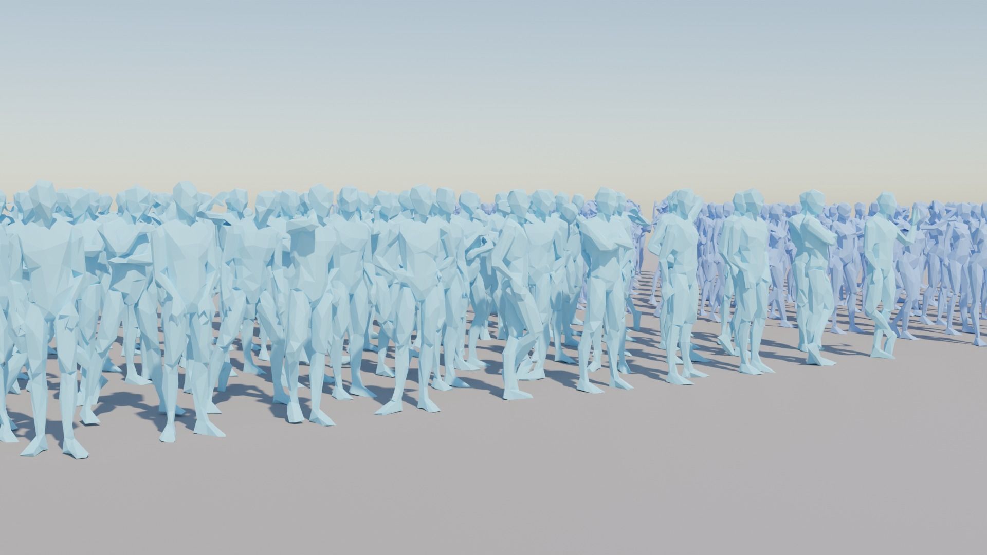 Body Poses Low Poly Collection Low-poly 3D model_12