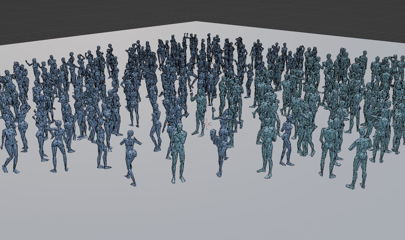 Body Poses Low Poly Collection Low-poly 3D model_21