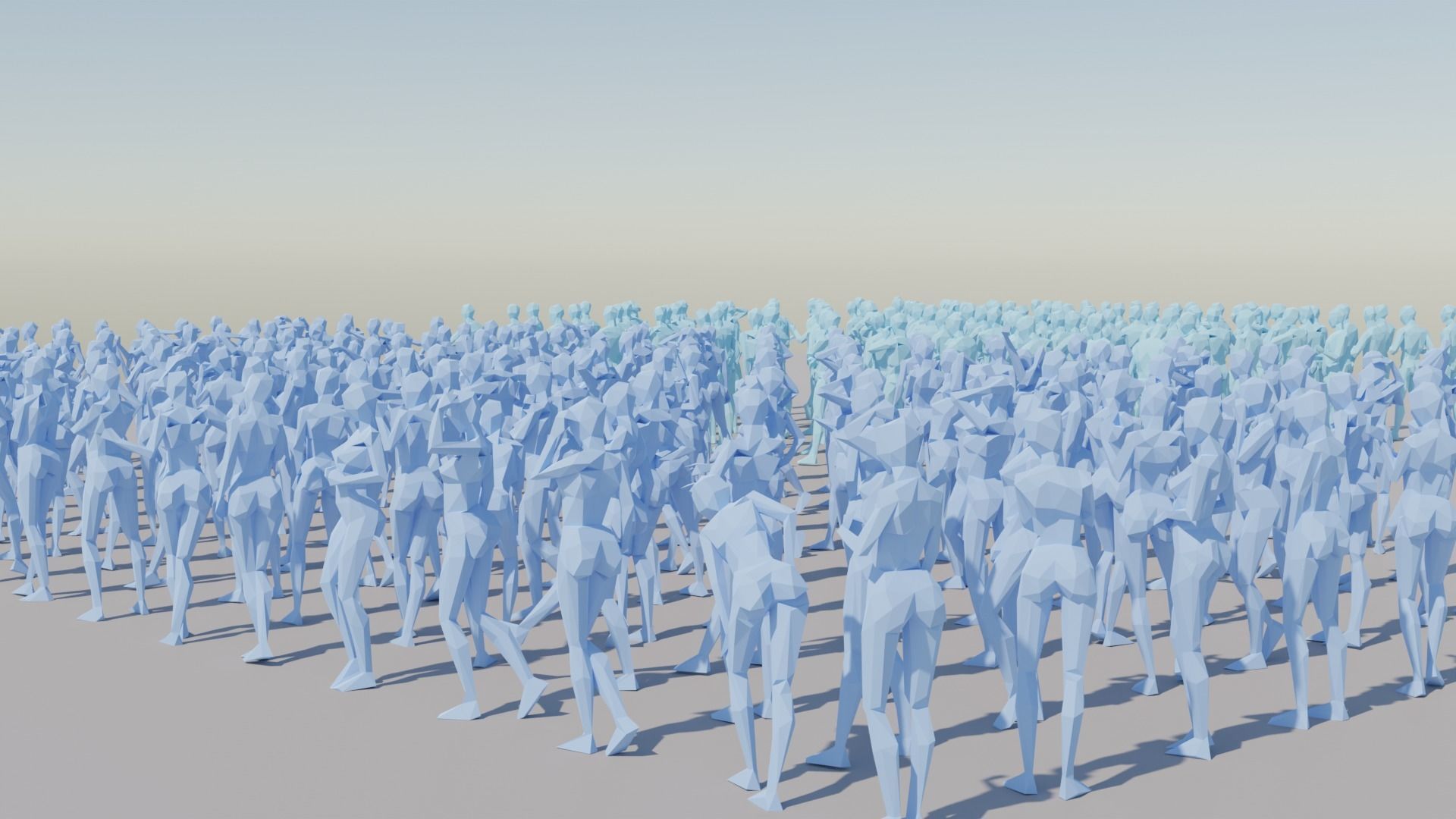 Body Poses Low Poly Collection Low-poly 3D model_15