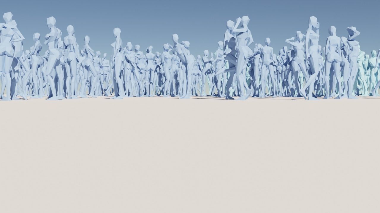 Body Poses Low Poly Collection Low-poly 3D model_2