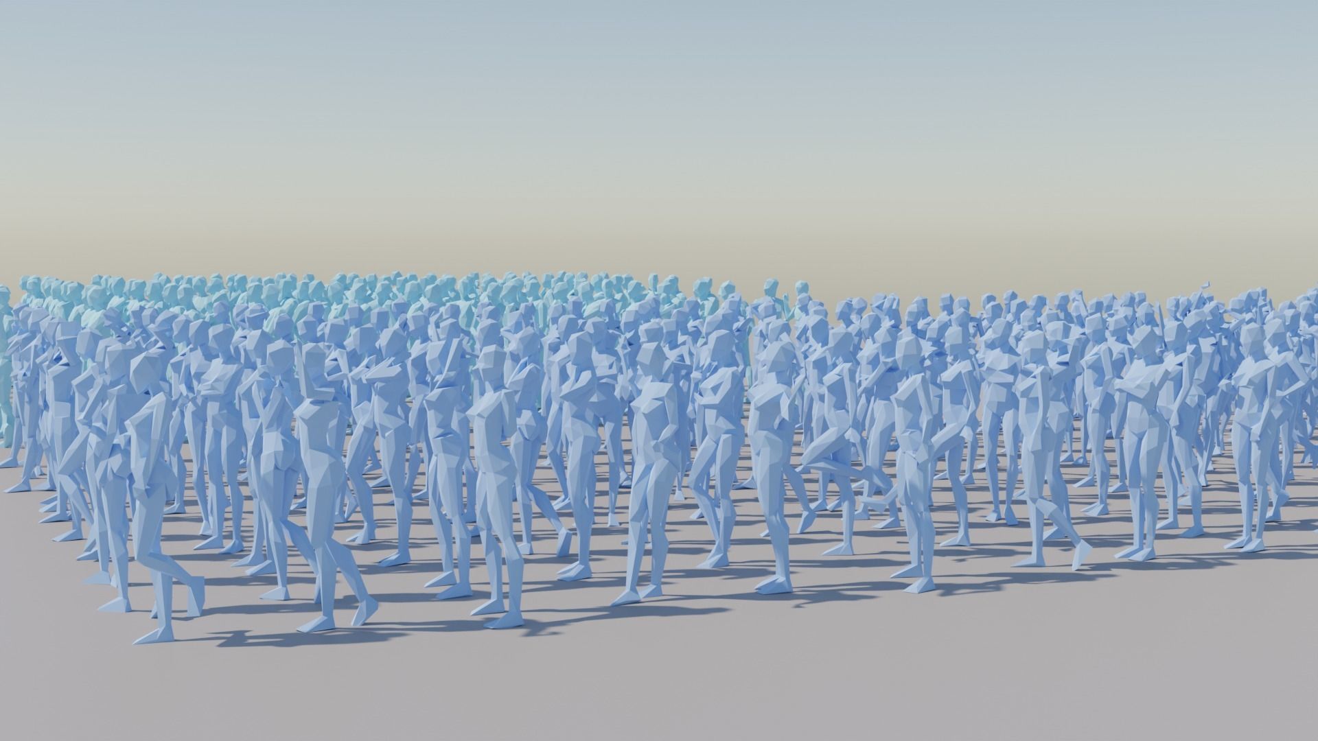 Body Poses Low Poly Collection Low-poly 3D model_14