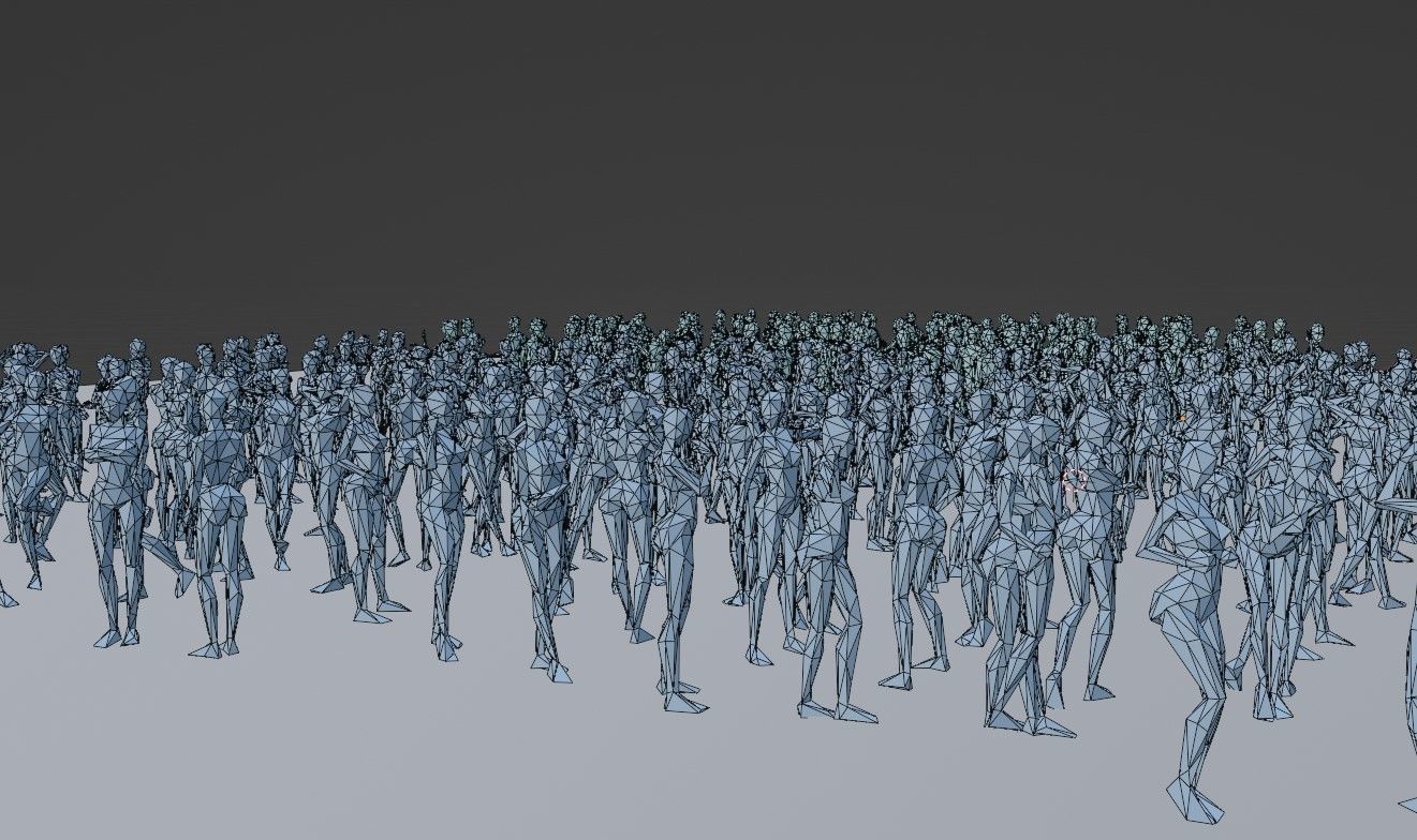 Body Poses Low Poly Collection Low-poly 3D model_22