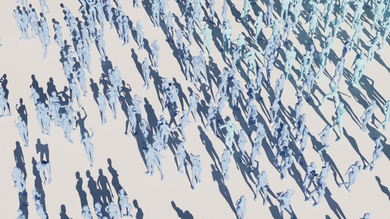 Body Poses Low Poly Collection Low-poly 3D model_3