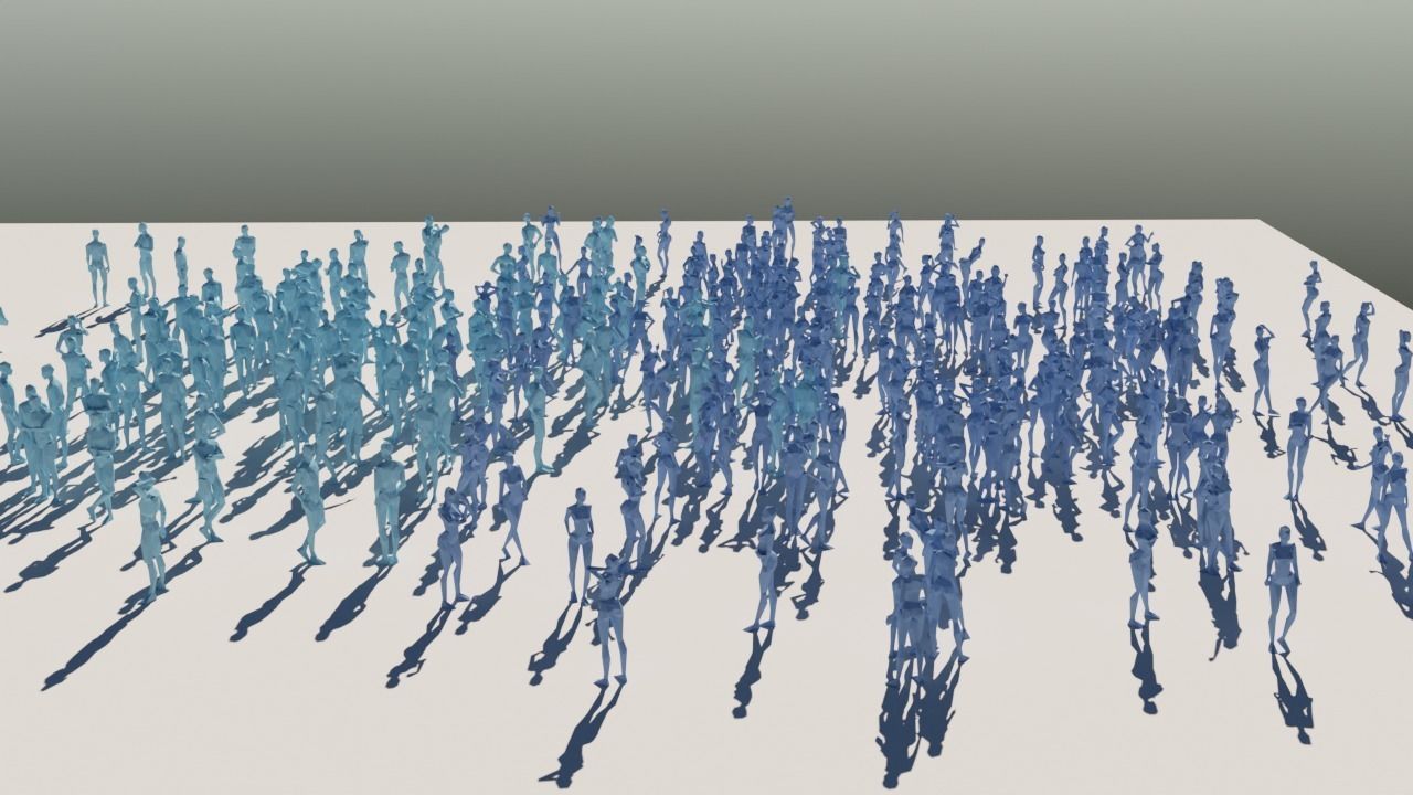 Body Poses Low Poly Collection Low-poly 3D model_6