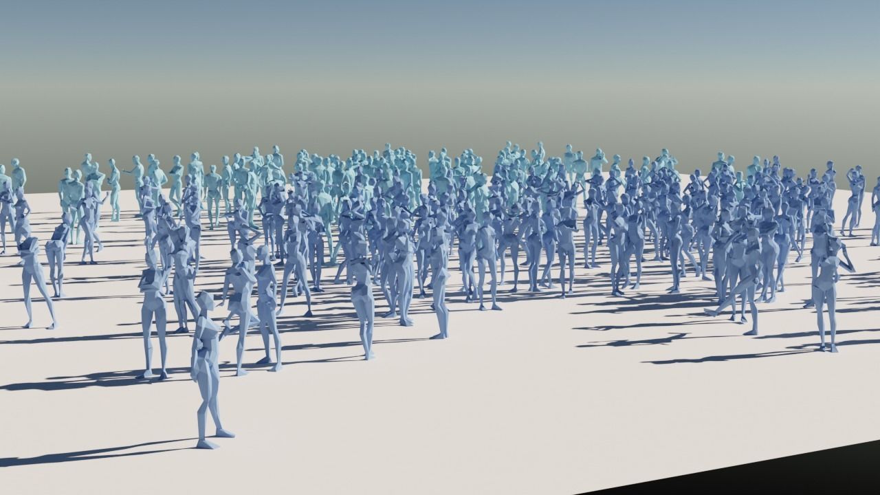 Body Poses Low Poly Collection Low-poly 3D model_5