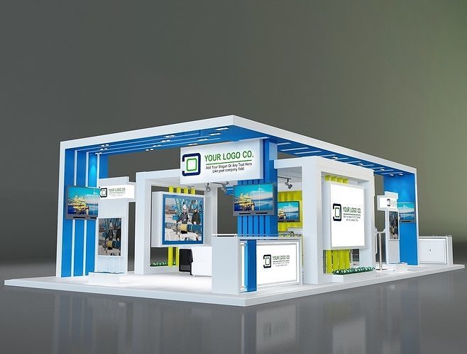 Booth Exhibition Stand a150  3D model