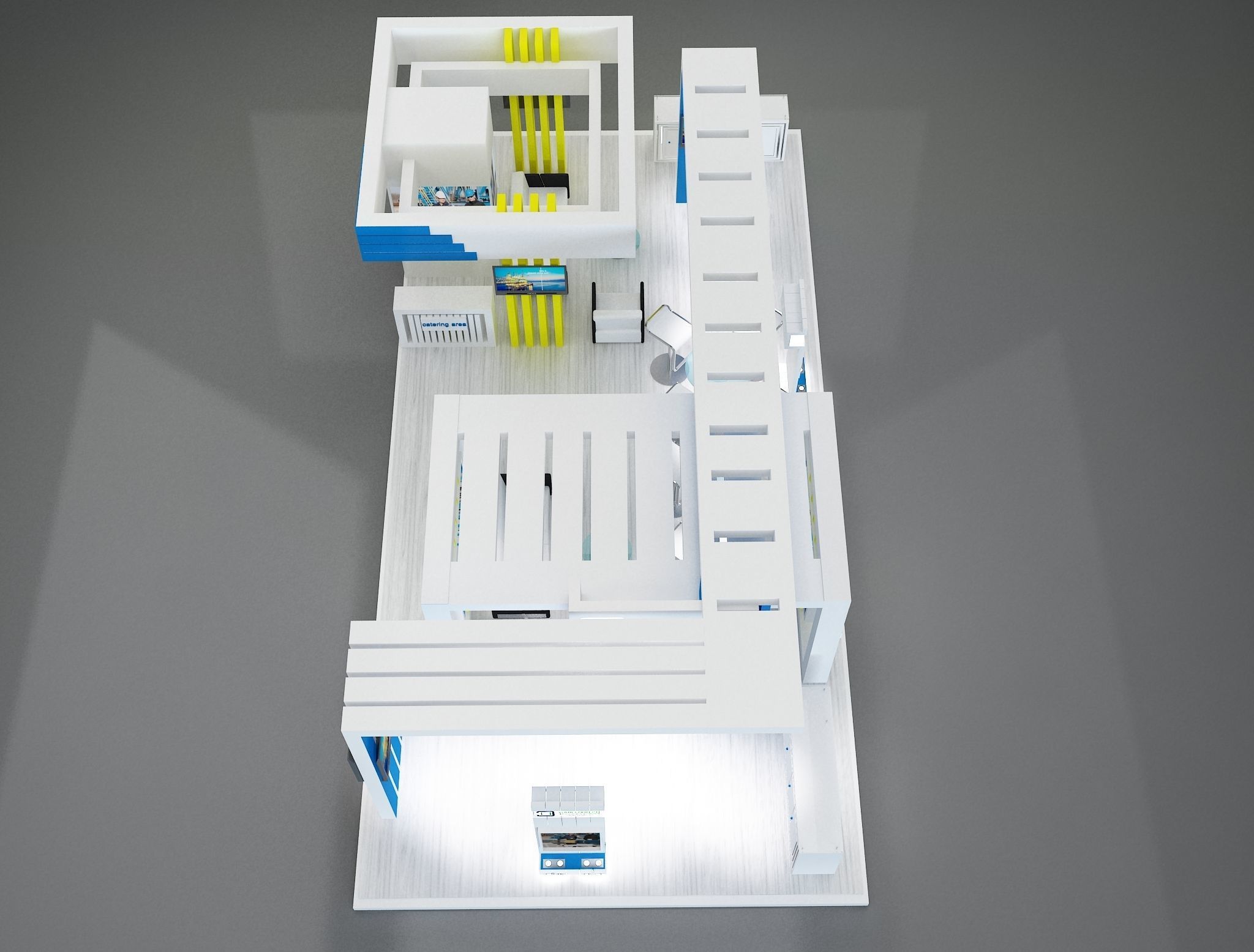 Booth Exhibition Stand a150  3D model_16