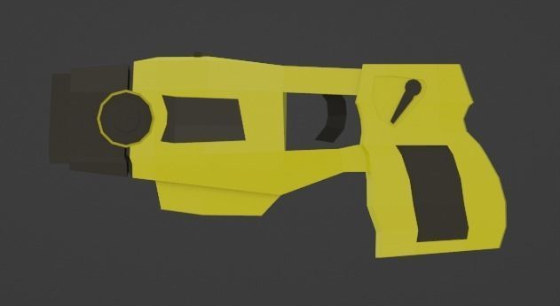 Low poly - X26 Taser Game Ready Low-poly 3D model_3