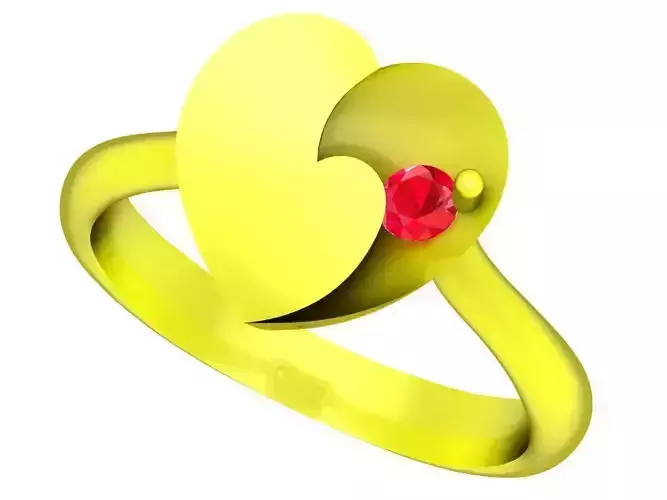 A5295 New Style Diamond Ring 3D Print