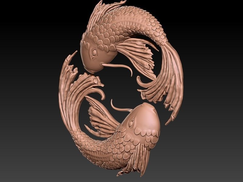Pisces 3D Model 3D print model_2