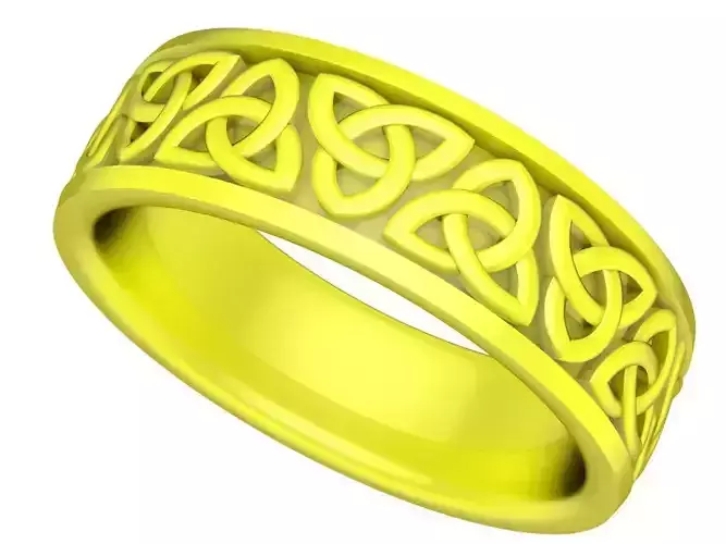 A5299 No Diamond Art Band Unisex Ring 3D Print