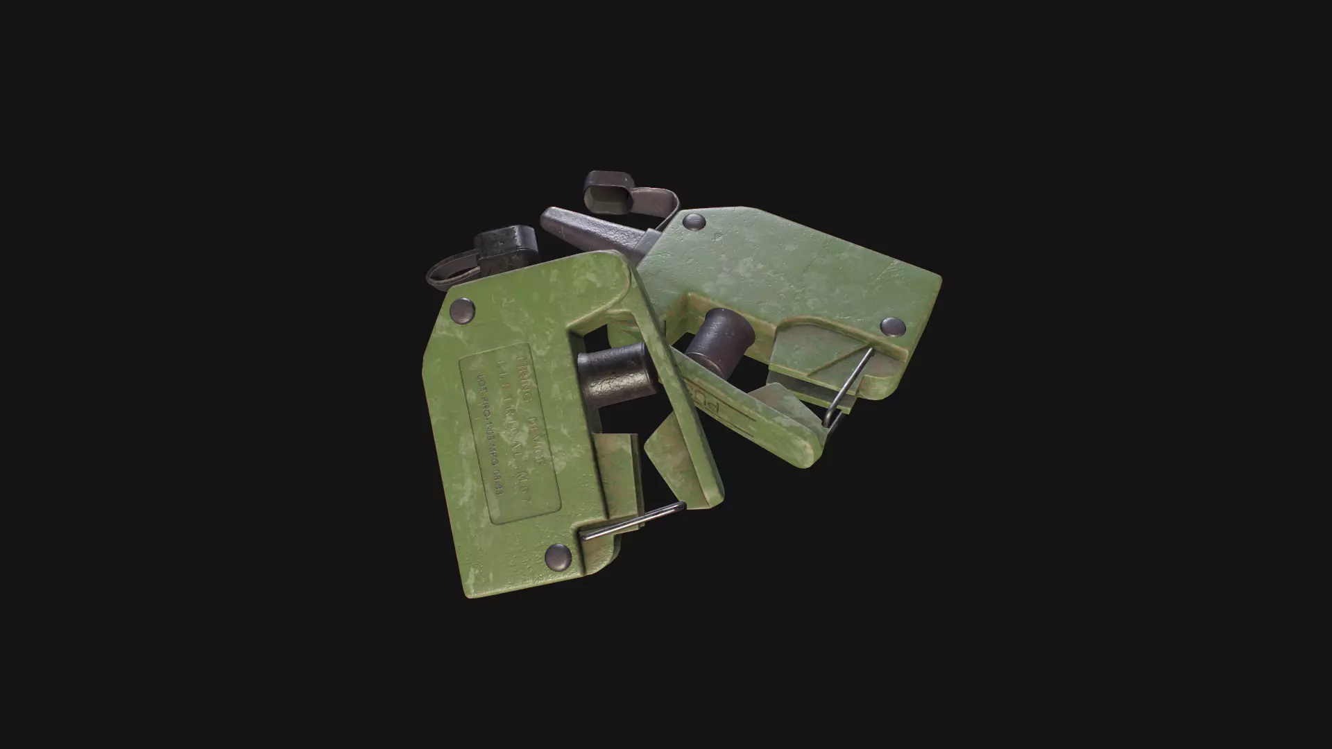 Detonator M57 Low-poly 3D model_0