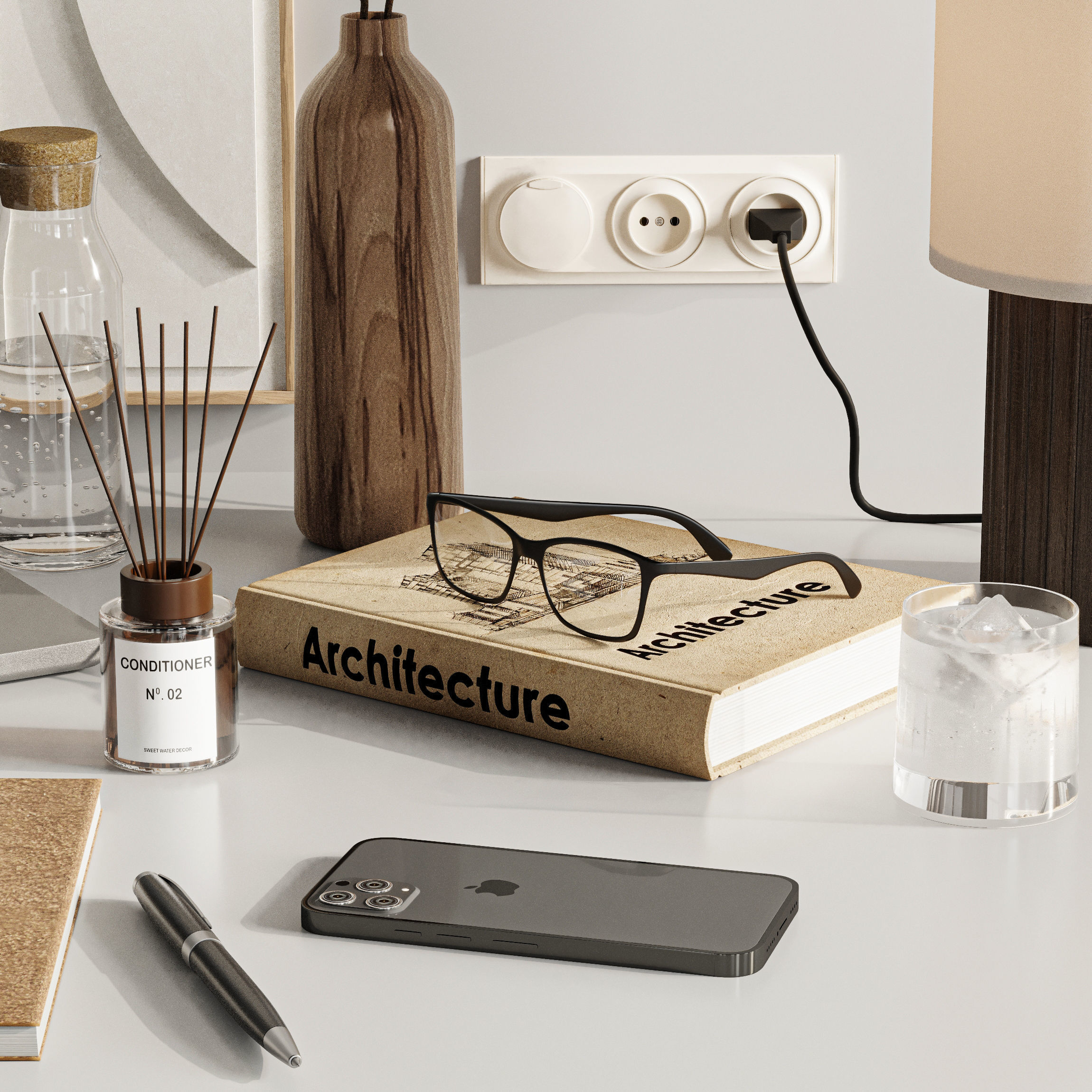 Decorative Set 3D model_2