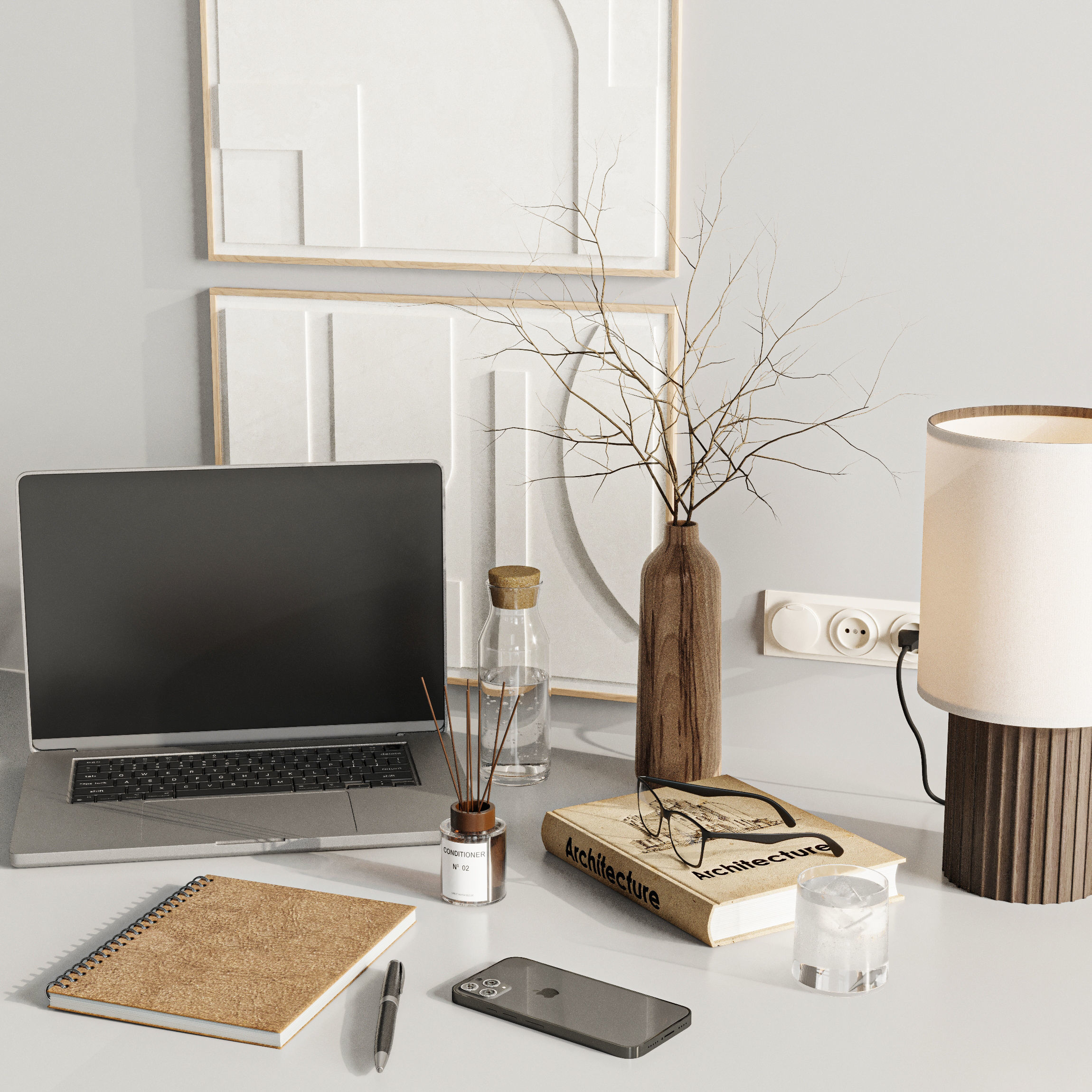 Decorative Set 3D model_4