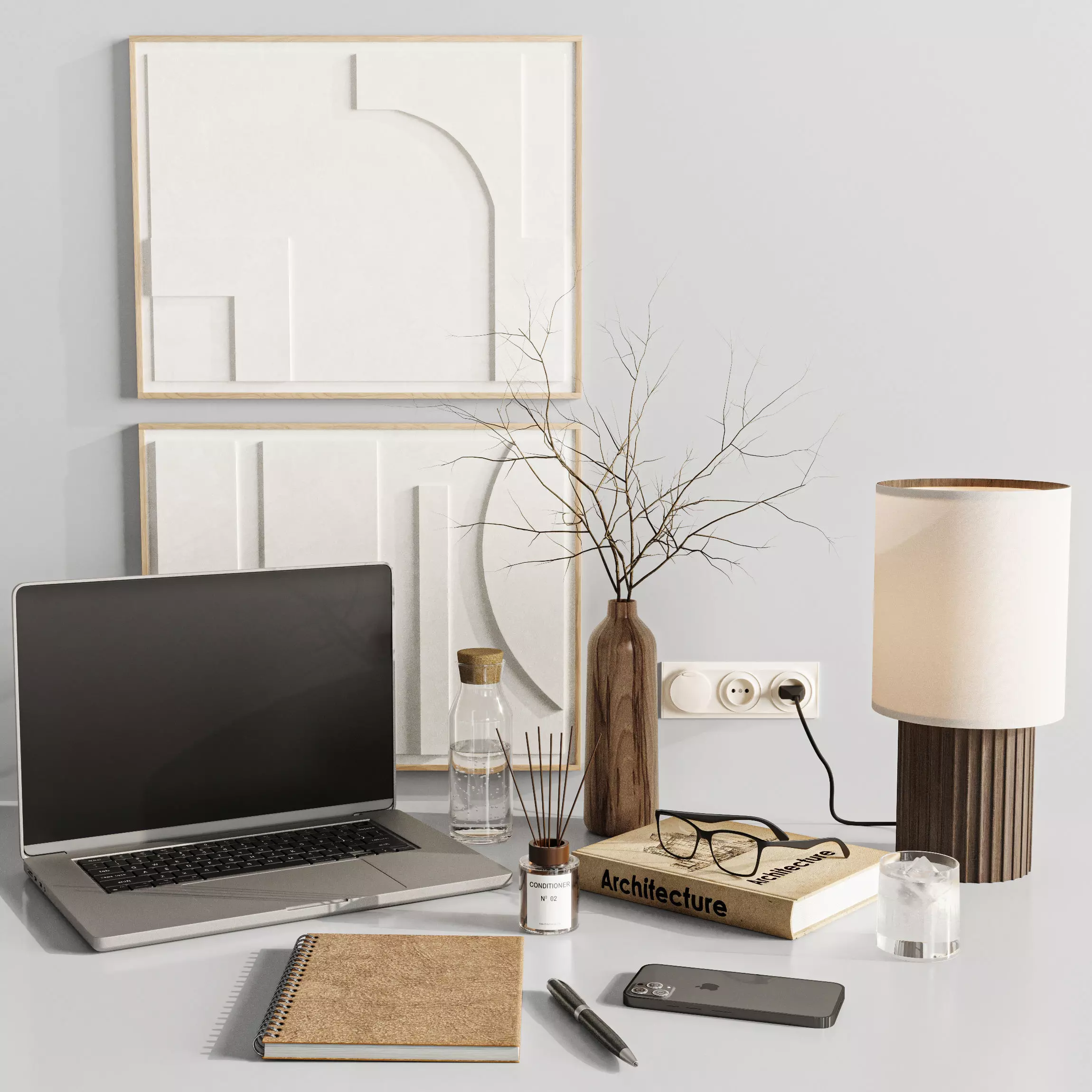 Decorative Set 3D model_0