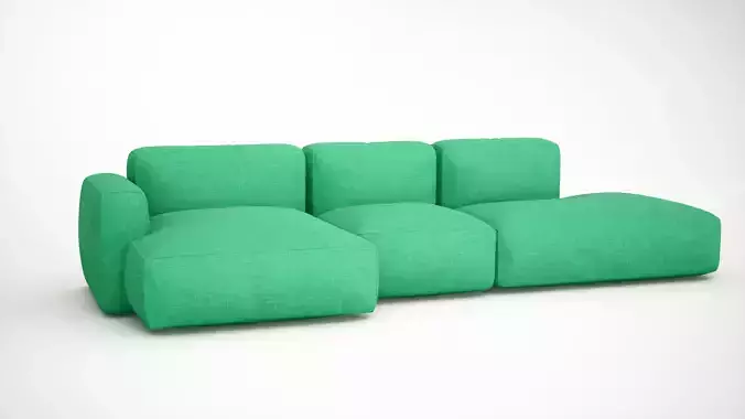 Mags Soft Low Wide Sectional Chaise sofa