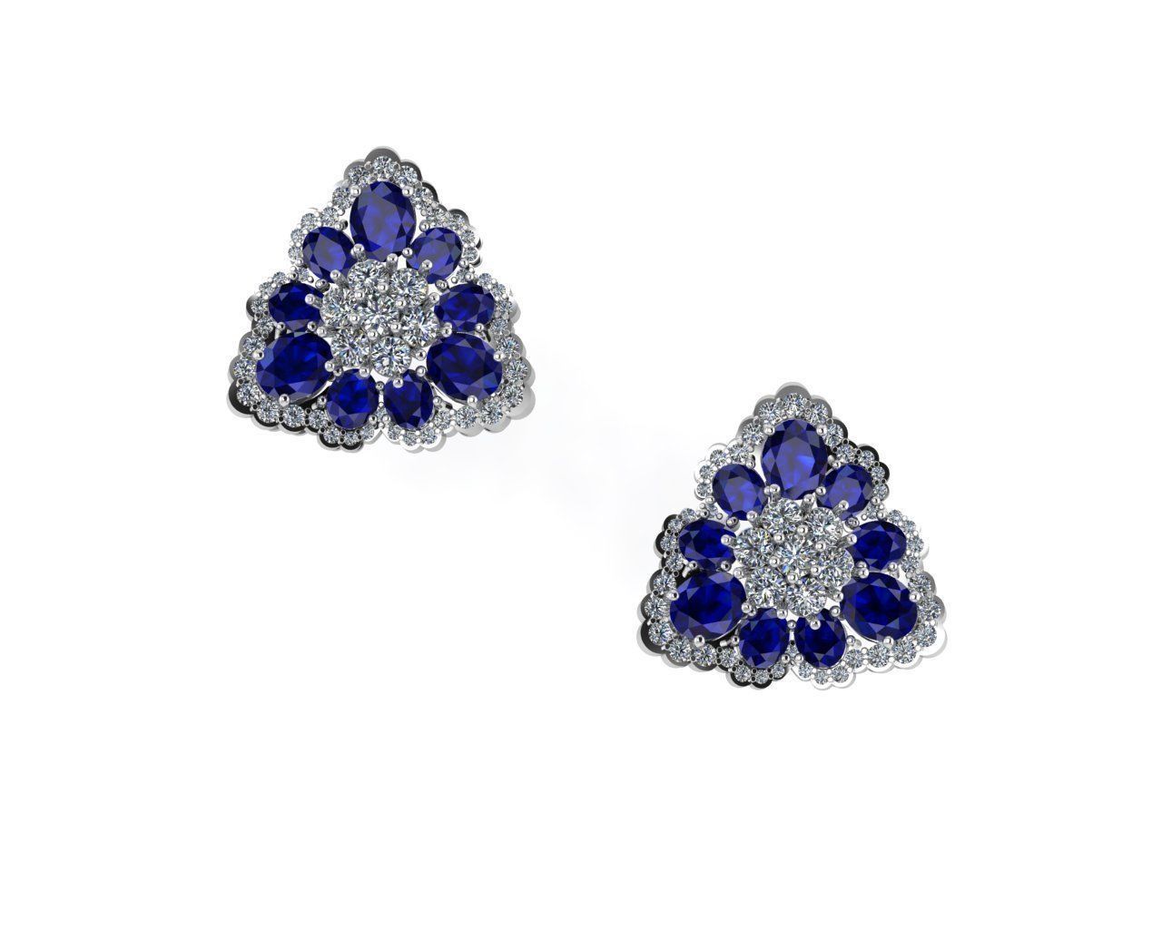 Earrings 3D print model_1