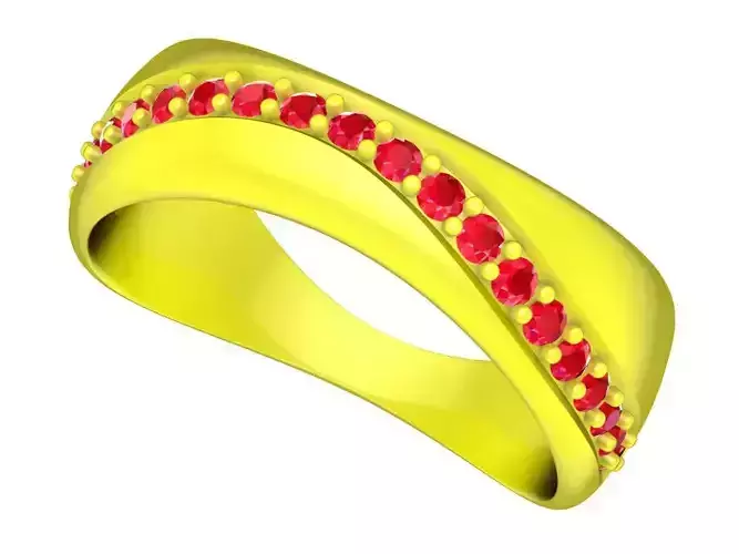 A5308 Art Band Ring for Lady 3D Print