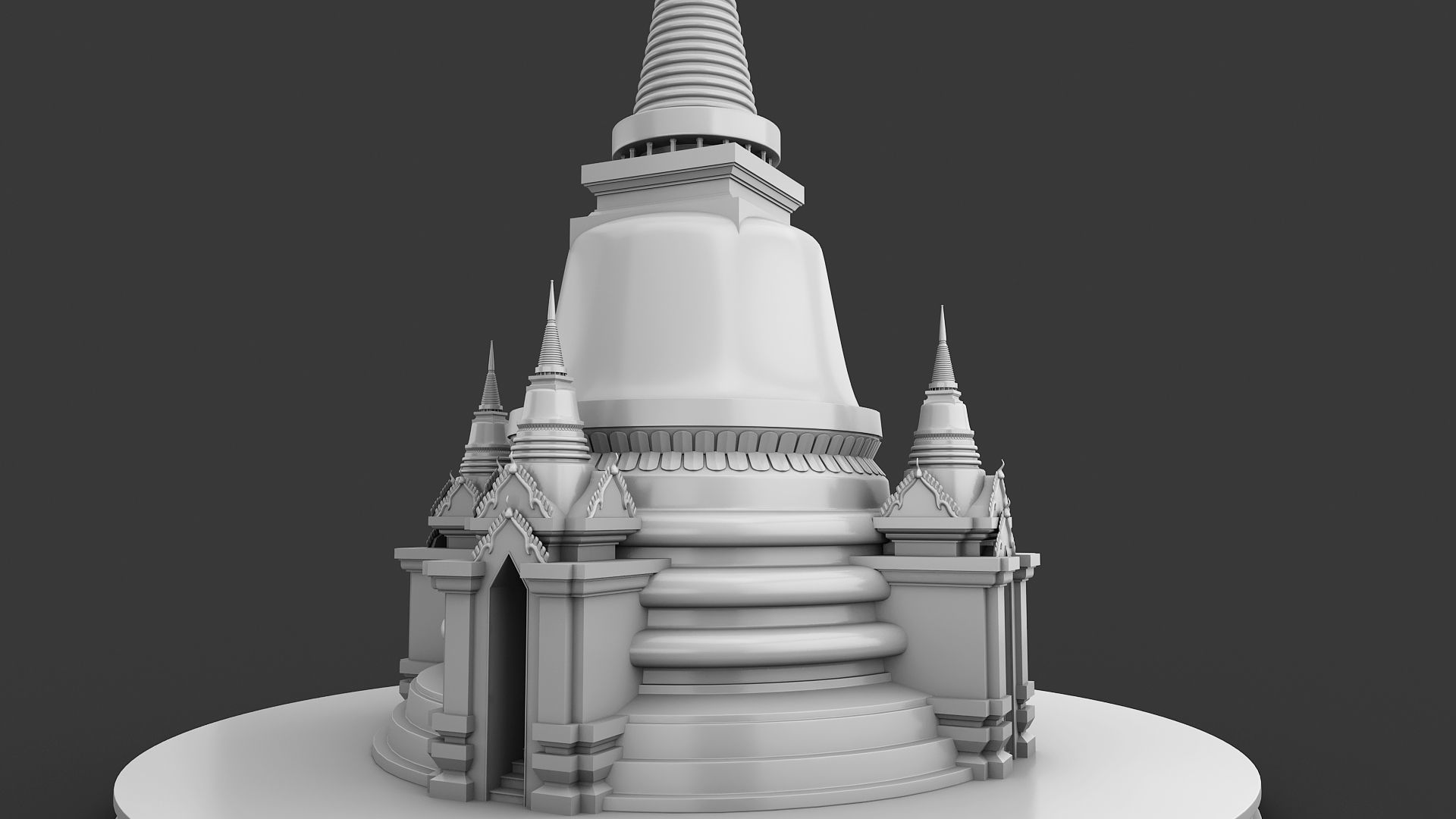 Pagoda Temple 3D model_4