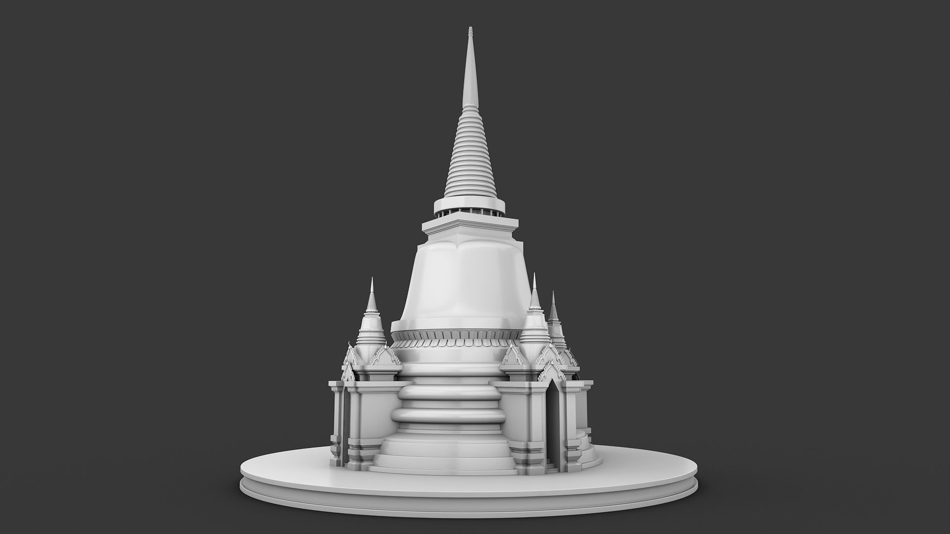 Pagoda Temple 3D model_5