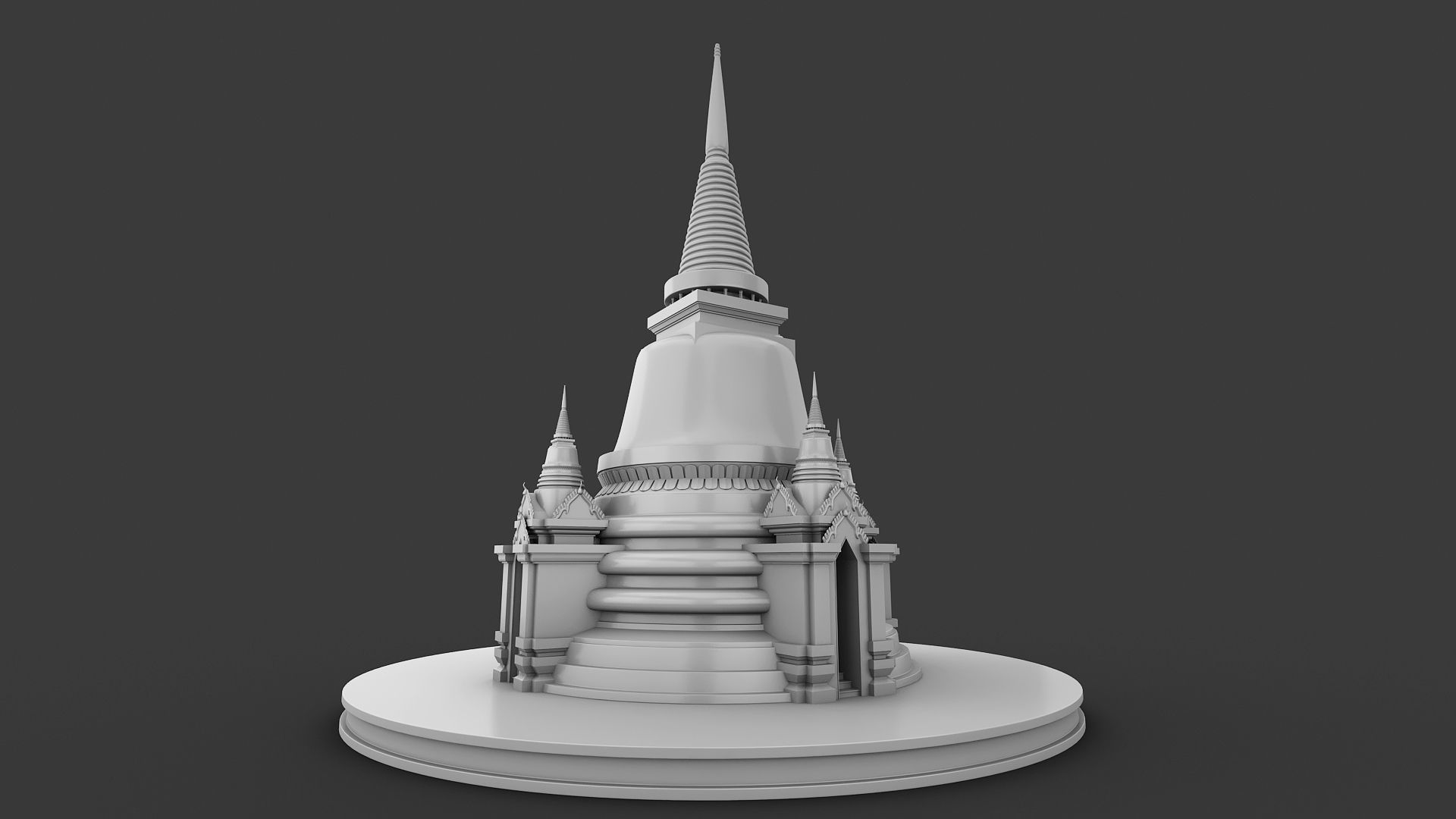 Pagoda Temple 3D model_8