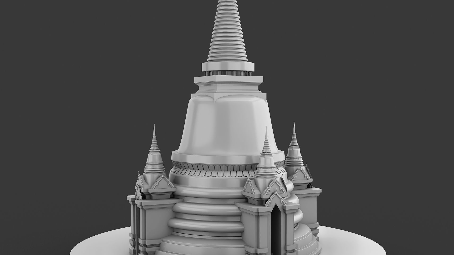 Pagoda Temple 3D model_2