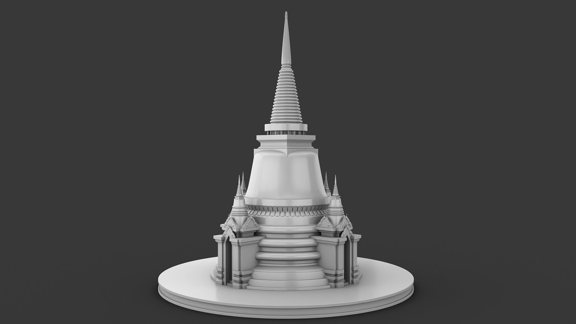Pagoda Temple 3D model_1