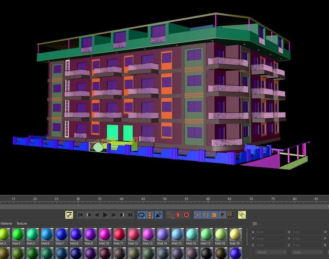 Highly Detailed Building 3D model_13
