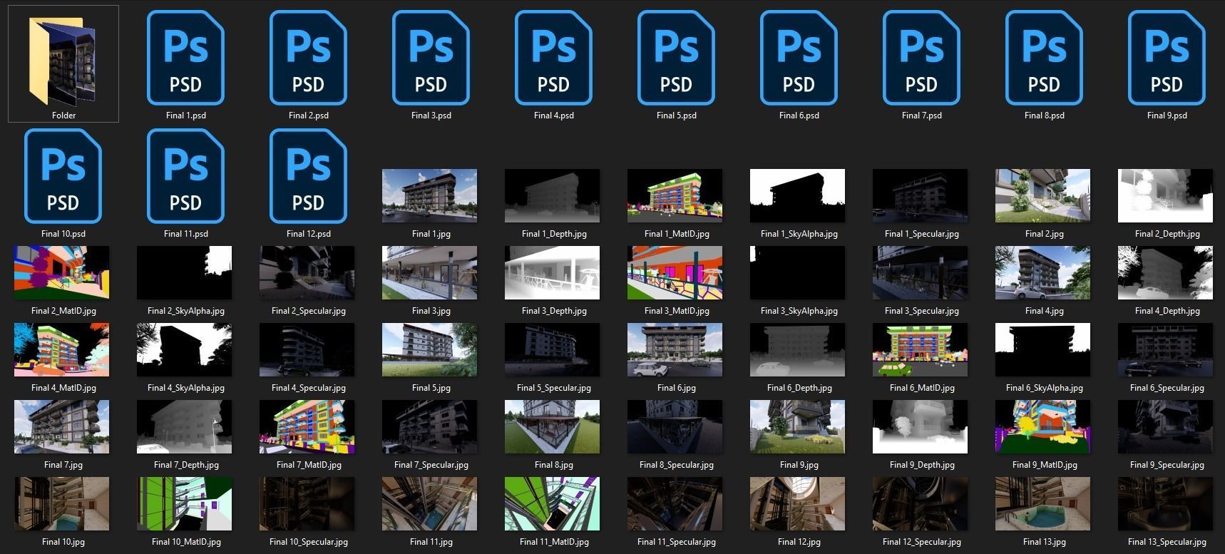 Highly Detailed Building 3D model_14