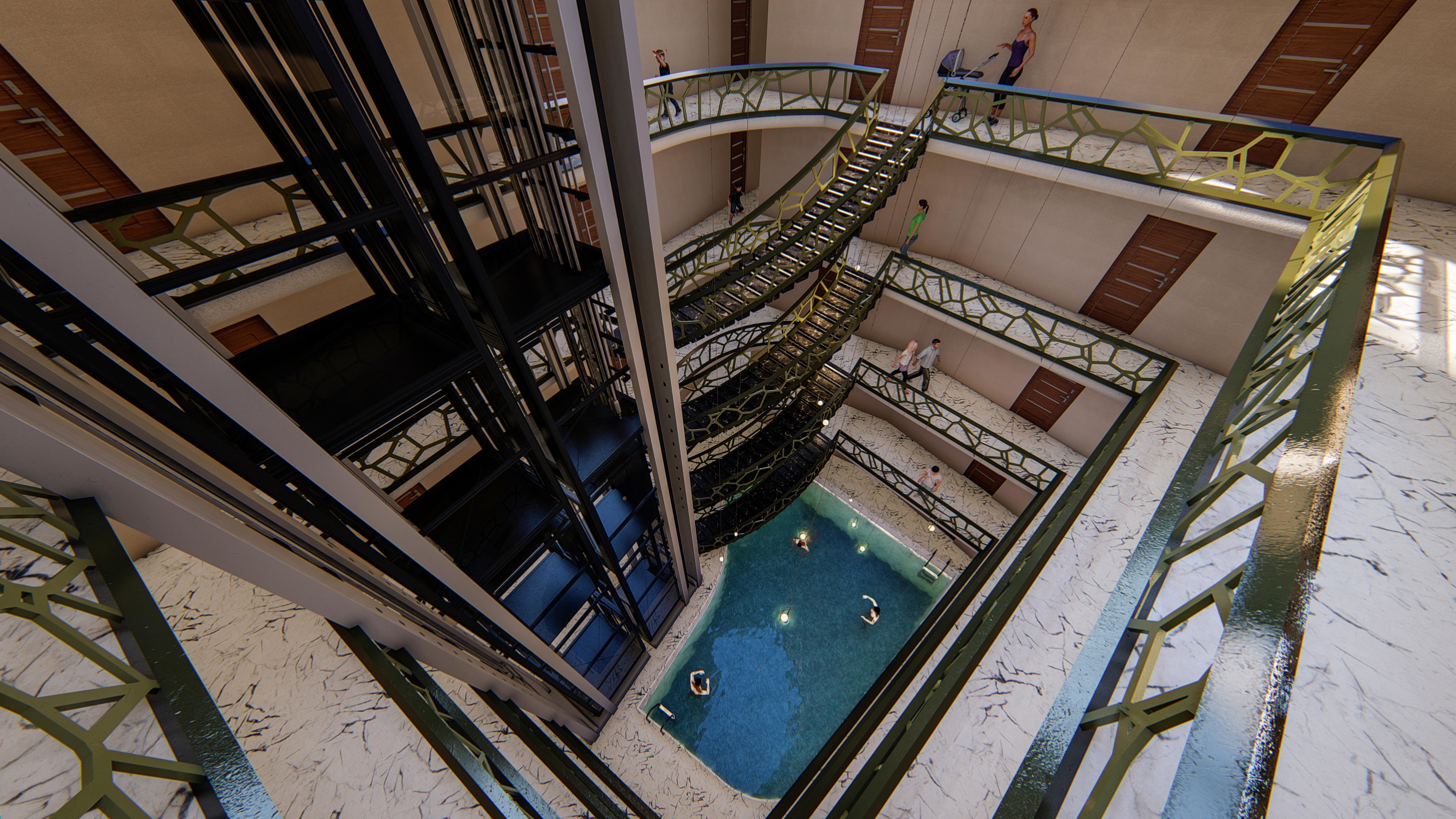 Highly Detailed Building 3D model_11