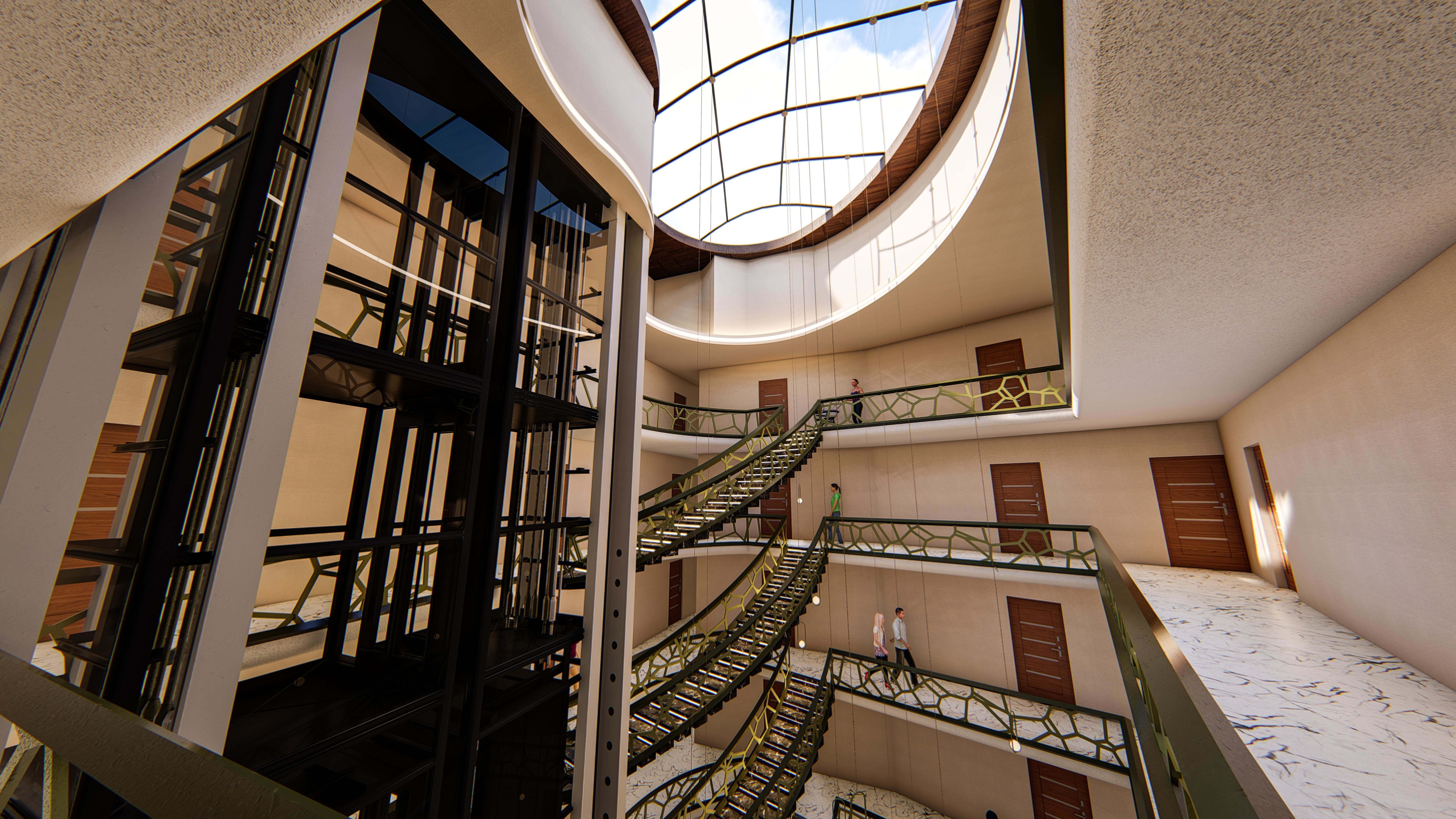 Highly Detailed Building 3D model_10