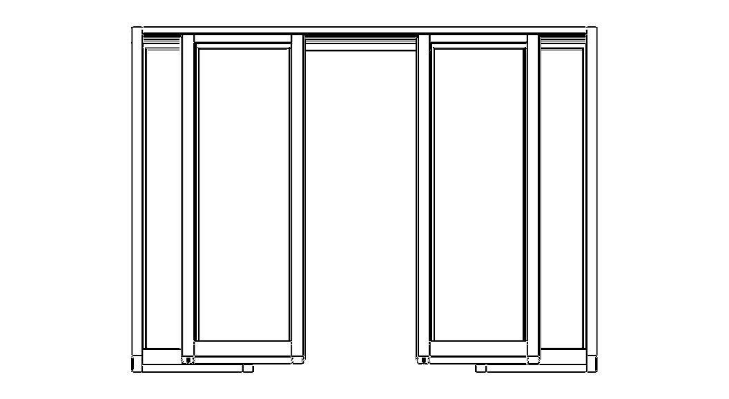 Aluminium Double Sliding Doors 3D model_18