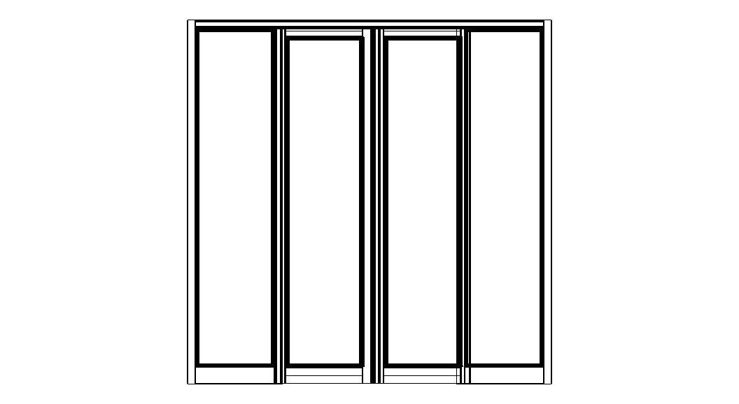 Aluminium Double Sliding Doors 3D model_12