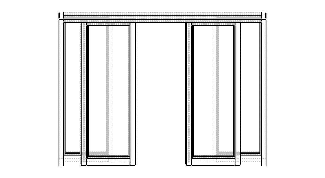 Aluminium Double Sliding Doors 3D model_27