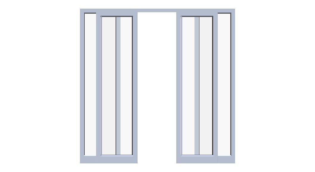 Aluminium Double Sliding Doors 3D model_17