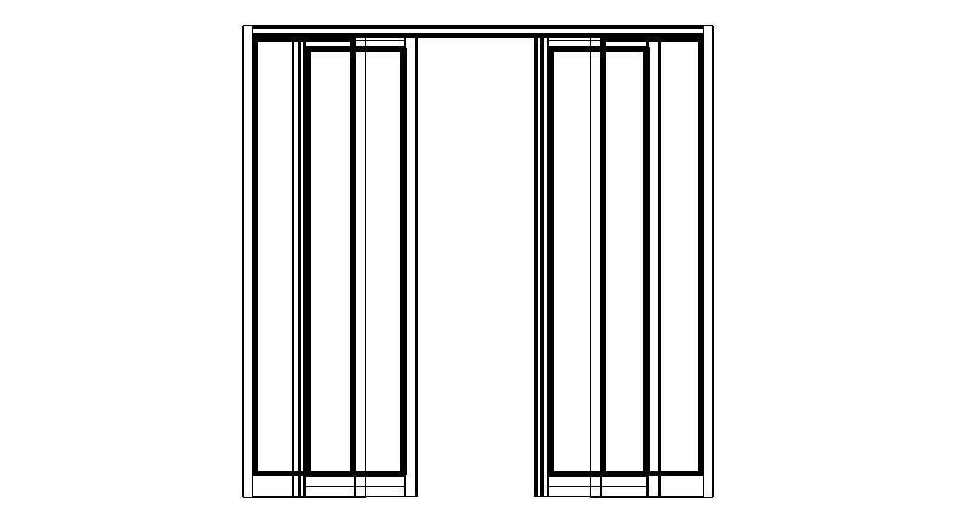 Aluminium Double Sliding Doors 3D model_16