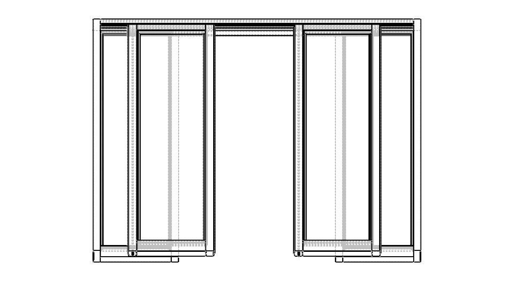 Aluminium Double Sliding Doors 3D model_19