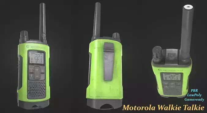 Walkie Talkie Motorola Green Bright