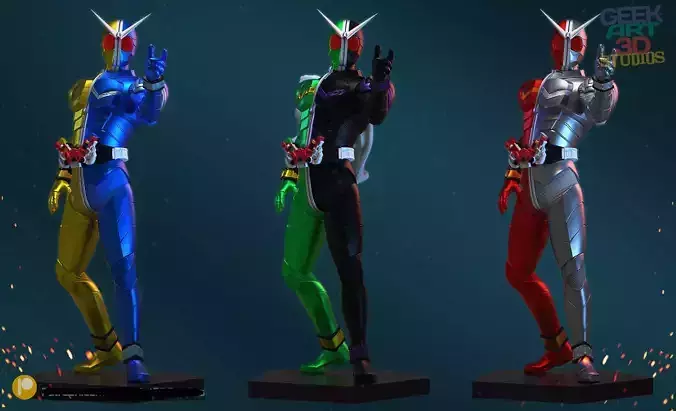 Kamen Rider W - Kamen Raida Daburu 3D print model