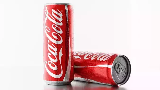 Can Coca Cola 200ml Low-poly 3D model