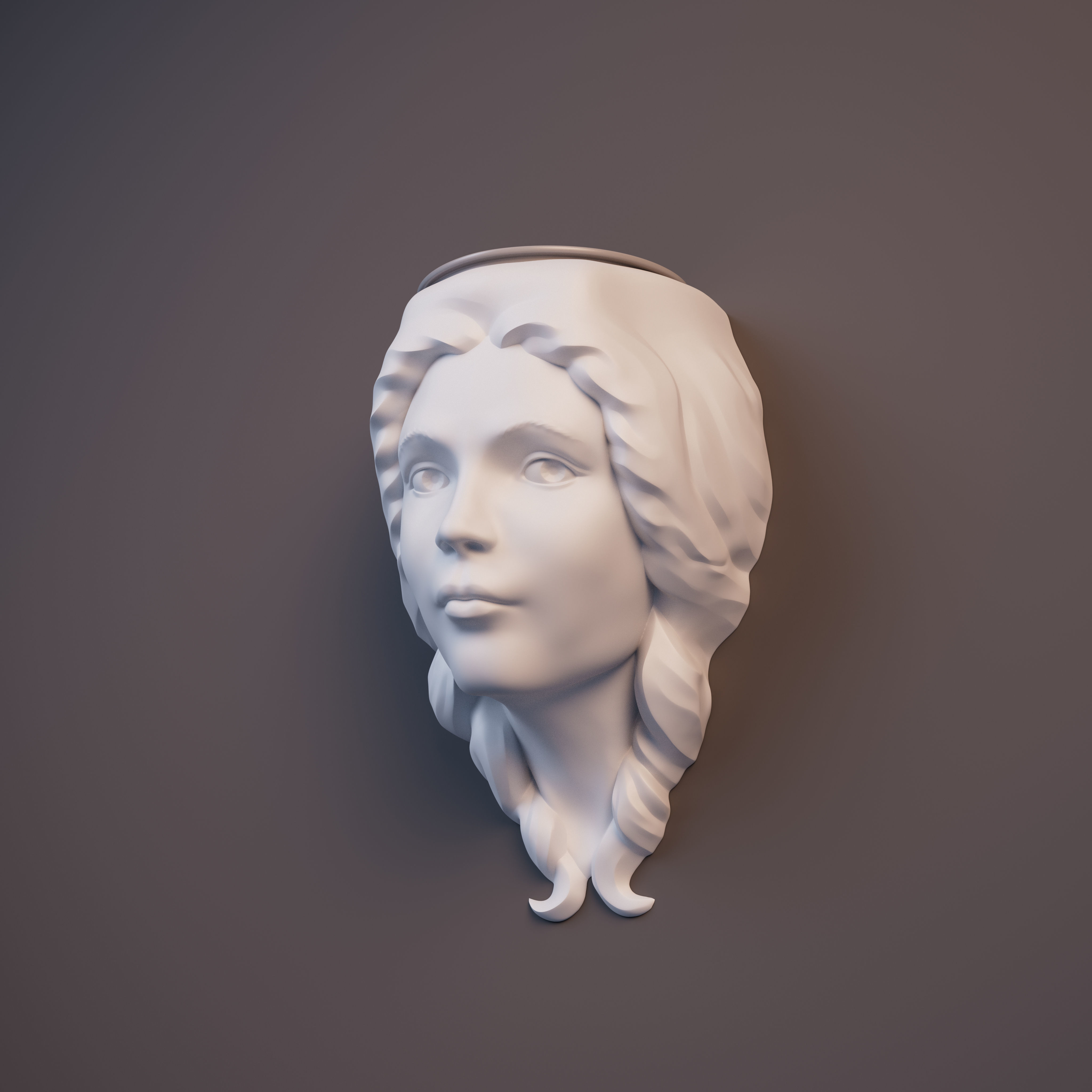 Wall mounted Plant Stand printable model 3D print model_6