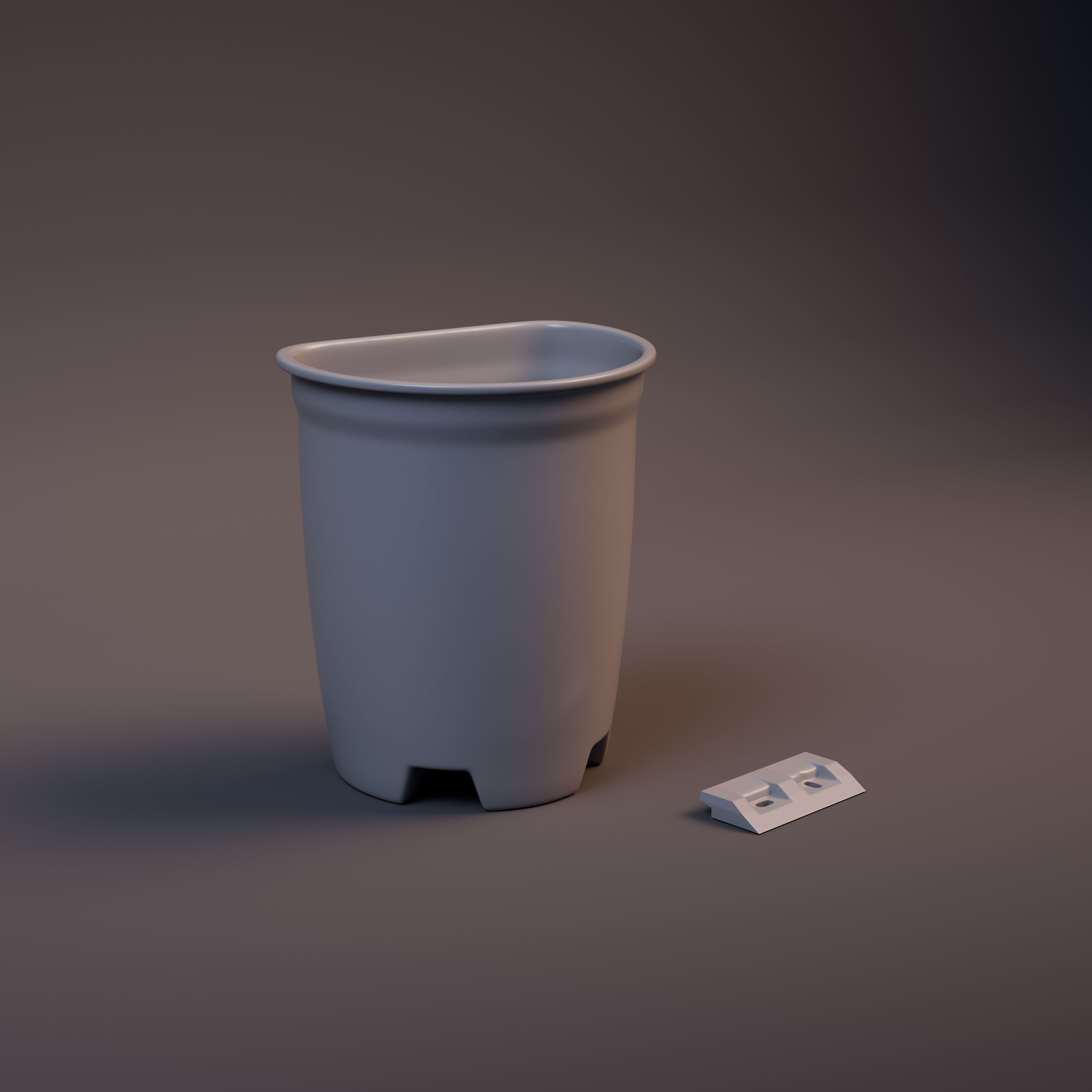 Wall mounted Plant Stand printable model 3D print model_8