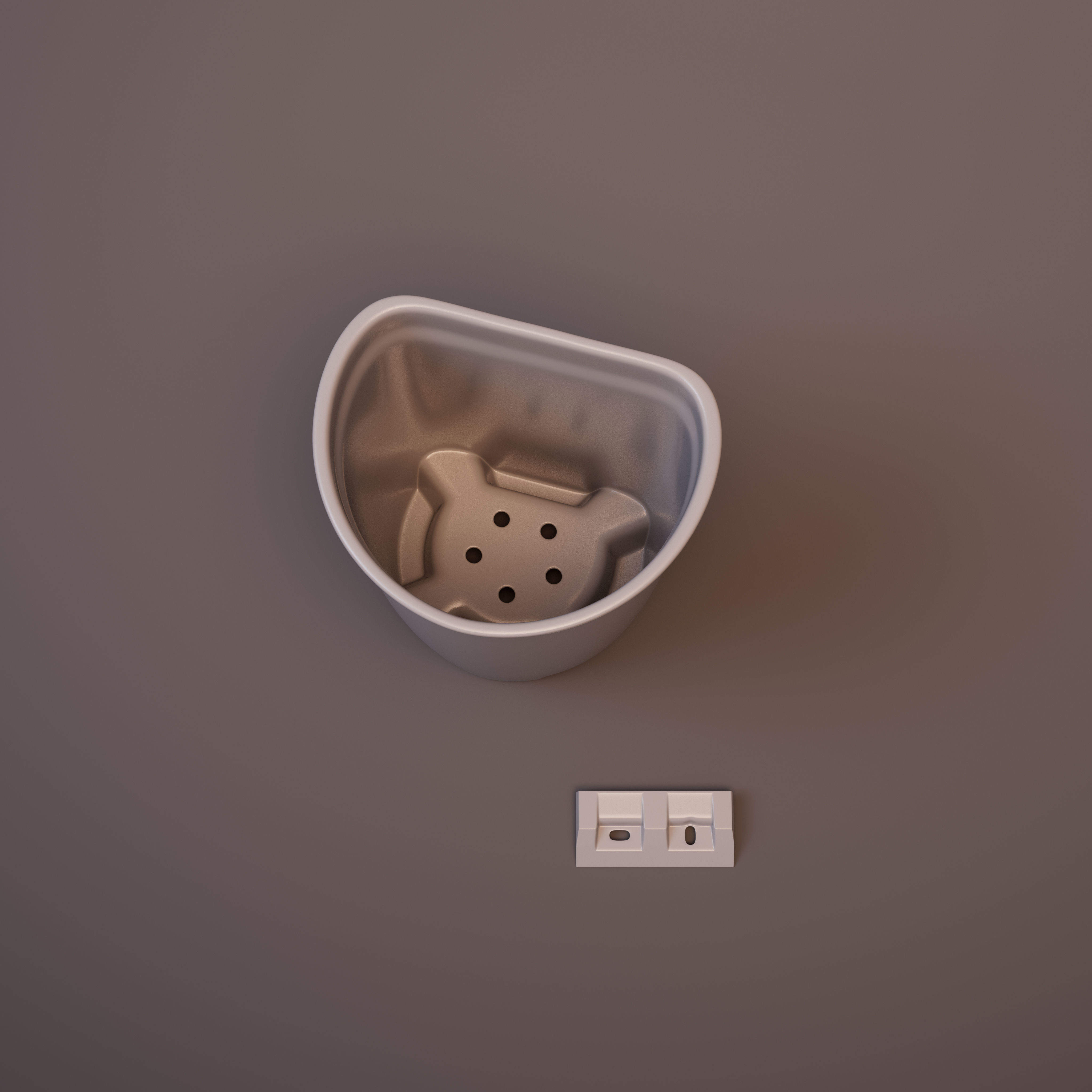 Wall mounted Plant Stand printable model 3D print model_9