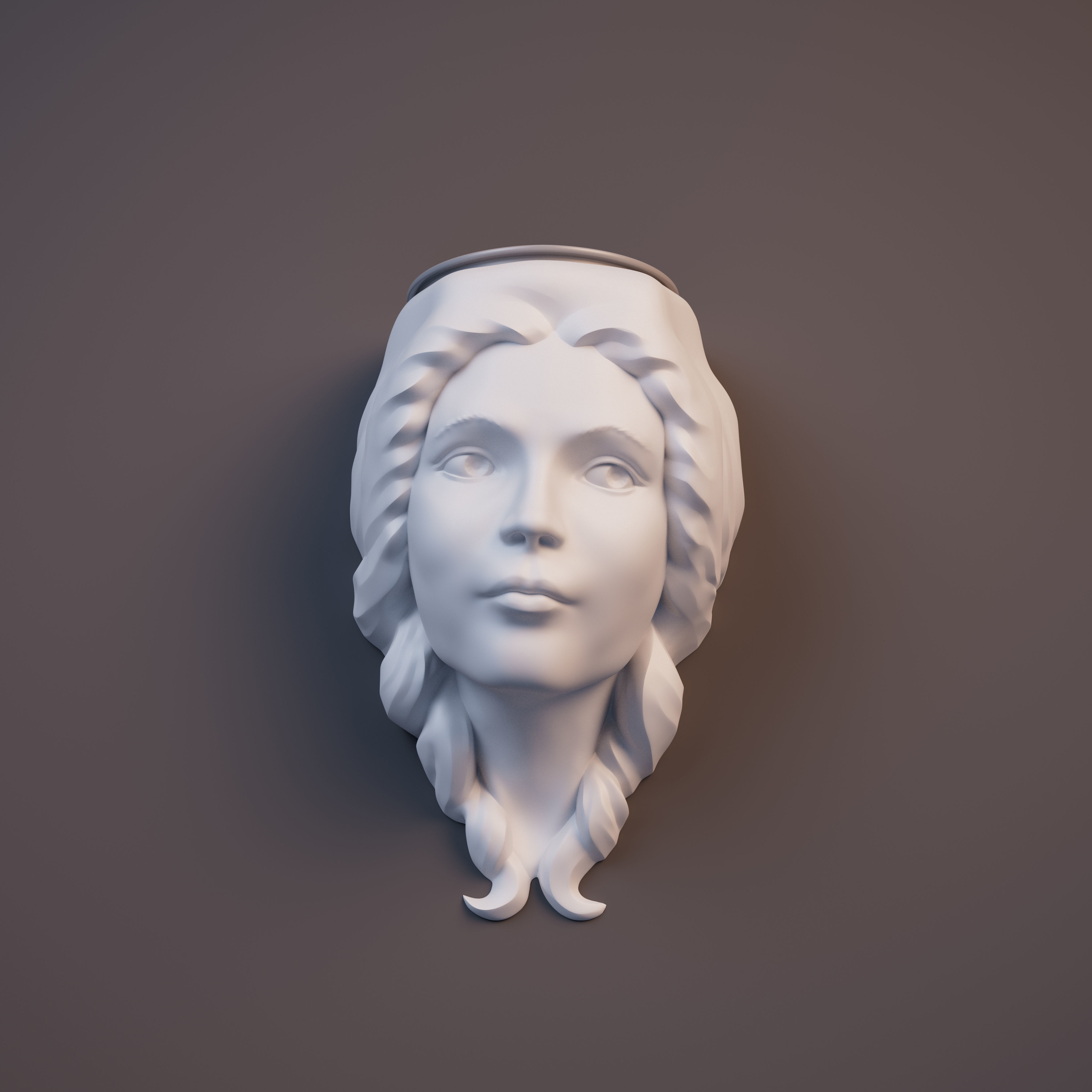 Wall mounted Plant Stand printable model 3D print model_5